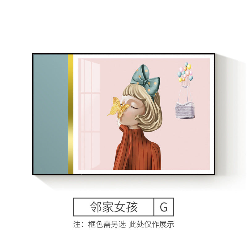 Meter box decorative painting modern simple switch box cover light luxury distribution box hanging painting restaurant flip cover cover mural