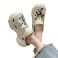 2025 women's clogs - summer outdoor wear, cloud-like comfort, height-boosting thick sole, non-slip, trendy, popular, cute beach sandals