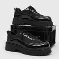 Men's shoes 2026 new spring british style casual low-top martin boots men's leather shoes chunky sole black derby trendy shoes
