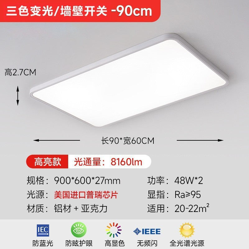 Full spectrum Puri eye protection living room light bright ultra-thin lighting high display LED ceiling light Zhongshan factory lamps