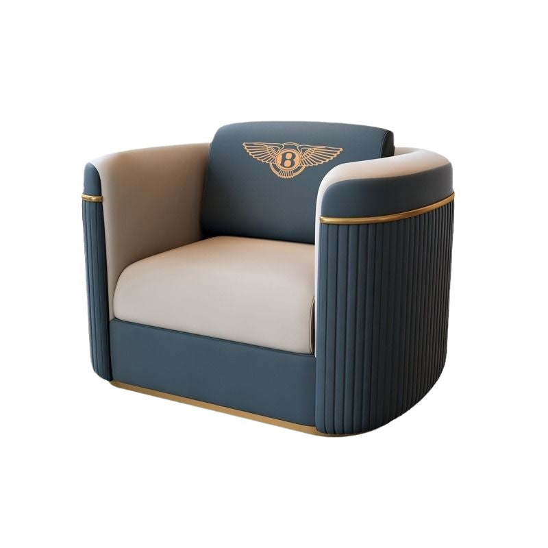Modern casual single sofa chair sales department reception three-person fabric sofa hotel foot bath reception leather art accessible luxury
