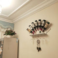 Iron wall-mounted wine rack ornaments wine bottle rack red wine rack storage rack wall-mounted hanging tall wine glass rack
