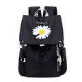 Women's daisy backpack - trendy student backpack for high schoolers - lightweight, large capacity travel bag