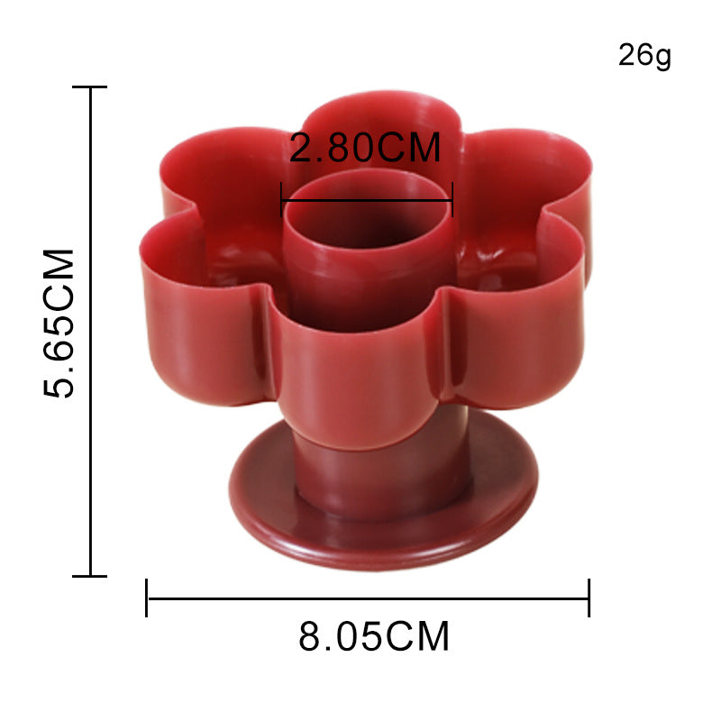 hot-selling donut molds - assorted floral donut press molds, hollow plastic cake & bread models, cookie cutters