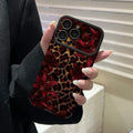 Red flower gold leopard print soft shell suitable for apple 17promax mobile phone case iphone16 whale jellyfish turtle wholesale