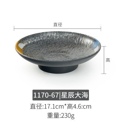 Melamine plate japanese plastic barbecue plate imitation porcelain round flat plate barbecue plate restaurant hot pot tableware dish plate commercial