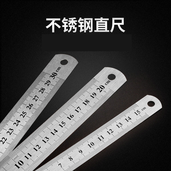 Steel ruler Steel ruler 1 meter 20/30/50/cm 1.5 meters Double-sided scale Thickened 2 meters Steel plate ruler Stainless steel ruler