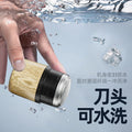 Custom mini electric shaver - portable home & travel razor for men - washable digital display beard trimmer