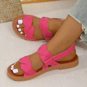 summer bowknot slippers - european & american style, soft sole, outdoor wear, casual flat heel beach sandals - trendy cross-border e-commerce