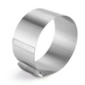 Stainless steel round mousse ring cake mold 6-12inch - adjustable collapsible edge baking tool