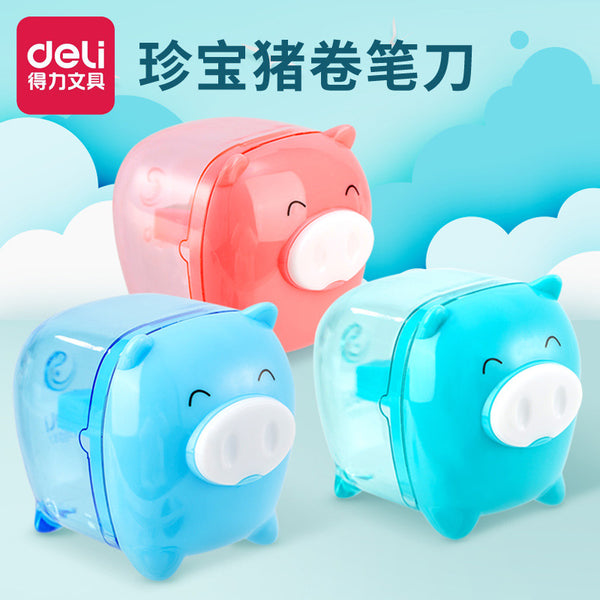 Deli 0557 Pencil Sharpener Treasure Pig Pencil Sharpener Pencil Sharpener Mini Pencil Sharpener Cartoon Pencil Sharpener
