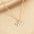 hot-selling european and american e-commerce jewelry eye pendant angel eye classy diamond-encrusted devil eye necklace for women
