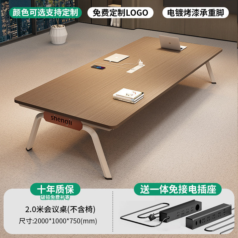 Saint li conference table long table modern casual size small conference room reception negotiation table bench training table and chair combination
