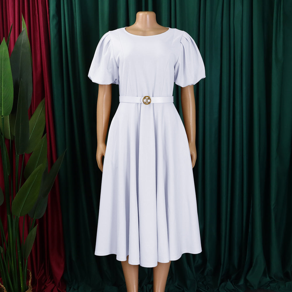D3320exportplus size women's clothing  summer new fashion bubble elegant large skirt high waist african dress