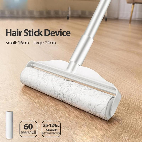 Lint Roller Long Handle Retractab Long Rod Retractable Roller Sticker Cross Border