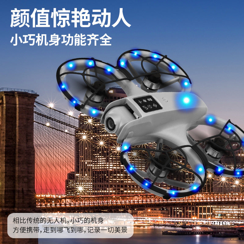 new mini drone star patrol-x4 aerial photography obstacle avoidance crossing machine dual camera lighting aircraft