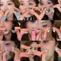 Tiktok viral: ultra-sparkling zircon earrings - women's luxury, unique, high-end hoop earrings. chic, sweet & edgy, influencer-approved, exquisite clip-on earrings
