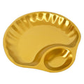 Creative stainless steel snack plate - gold divided fries tray - dumpling plate - commercial grade for bars, ktvs, and restaurants