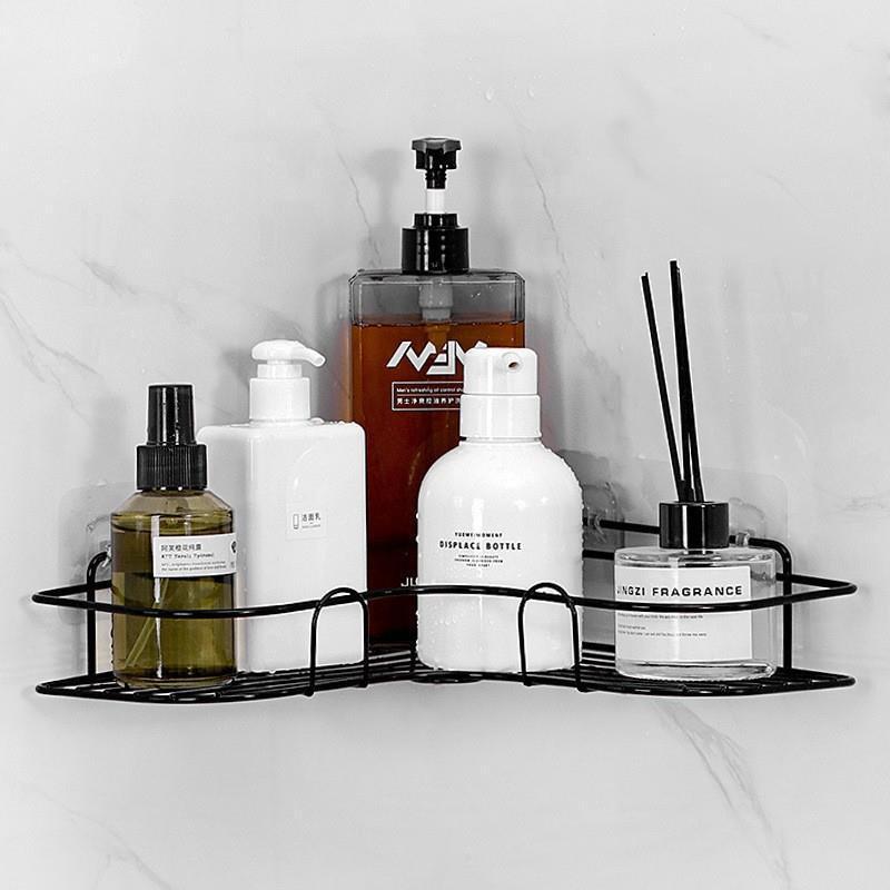 No punching toilet, bathroom, triangular rack, wall-mounted toilet, bathroom, washstand, storage, wall supplies