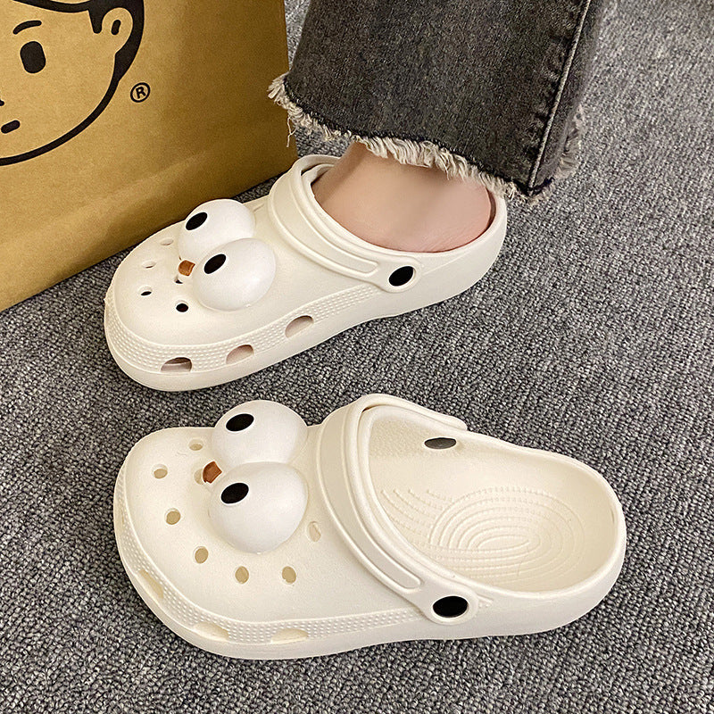 Super cute cartoon clogs for women, perfect for summer wear. new for 2023, these adorable, lightweight, and non-slip eva slippers are ideal for indoor use and feature a closed-toe design