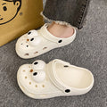Super cute cartoon clogs for women, perfect for summer wear. new for 2023, these adorable, lightweight, and non-slip eva slippers are ideal for indoor use and feature a closed-toe design