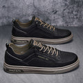 Men's casual leather shoes - spring/autumn 2025 new collection - men's white flat shoes - versatile winter sports white shoes for teens