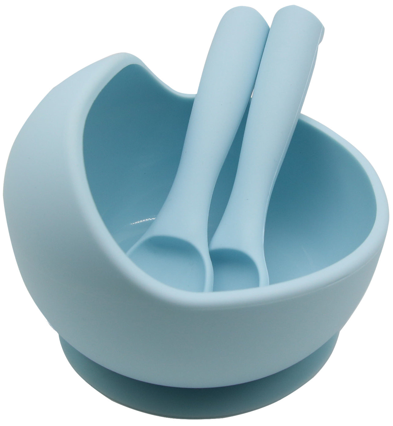 Cross-border hot-selling silicone tableware set Children's cartoon dinner plate Water cup silicone spoon 5-piece tableware set Wholesale