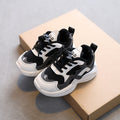 winter fleece-lined kids' sneakers, double-layer cotton shoes, non-slip casual panda shoes for boys and girls, warm dad shoes