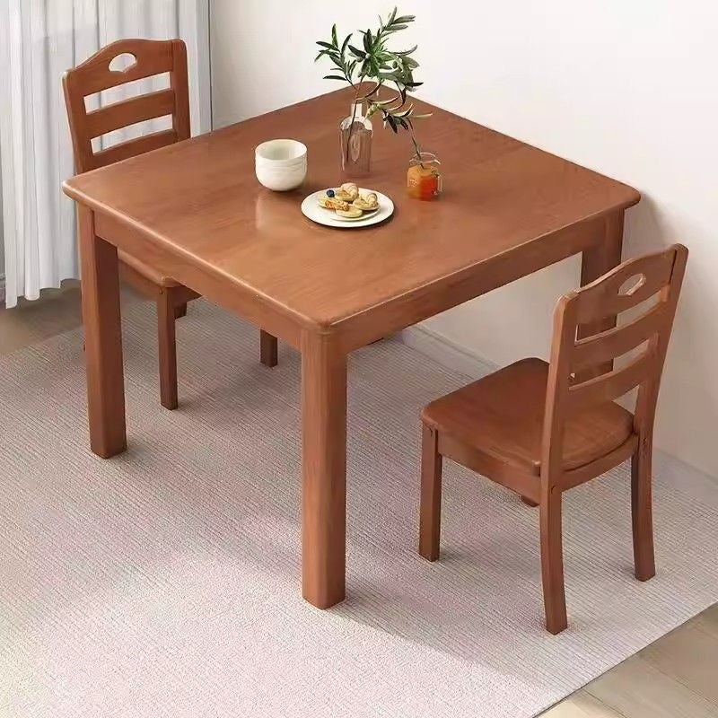 Square solid wood dining table small apartment for homechinoiserie small square table casual card rental room tea table square table