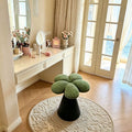 Bedroom high-looking dressing table stool new arrival popular makeup stool girl accessible luxury petal chair backrest fabric