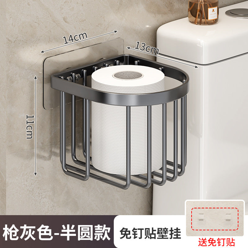 Cross-border non-punching bathroom storage rack set bathroom wrought iron wall-mounted rack wash storage