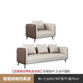 Business reception area, meeting & negotiation zone, executive office: genuine leather office sofa & coffee table set with latex cushion accessories