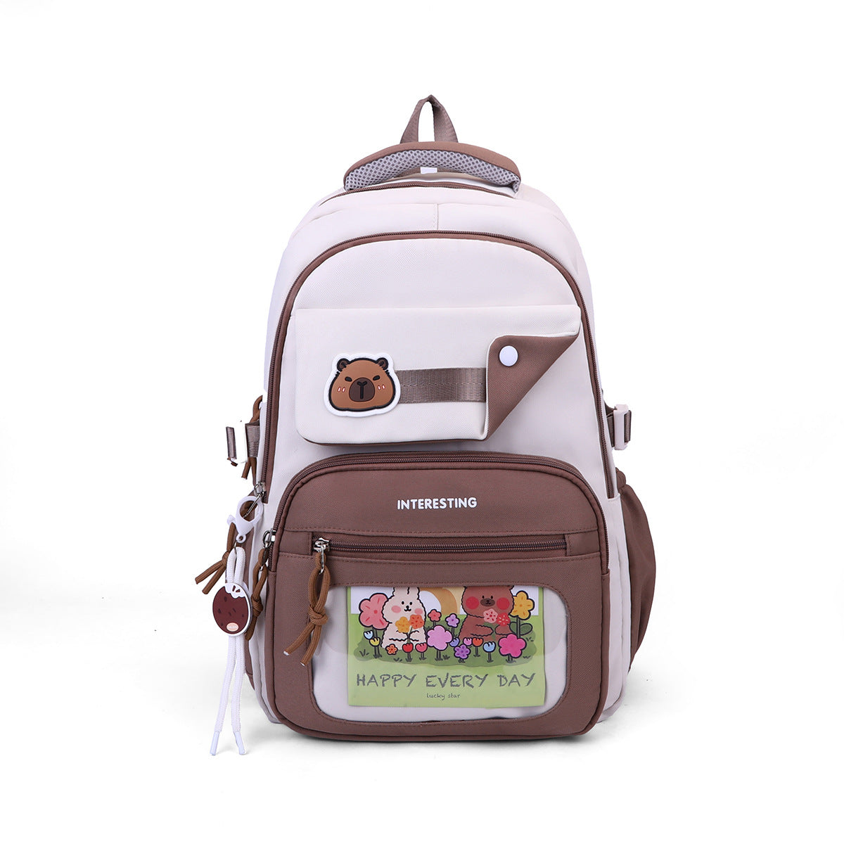 New Kapibara backpack, high-value casual backpack,  explosion, lightweight student schoolbag wholesale