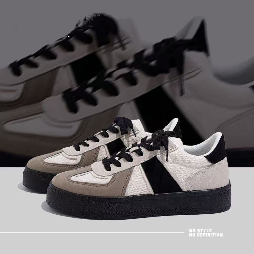 Panda german army trainers (gats) for men, spring 2026 collection: thick-soled, height-increasing, athletic casual sneakers - versatile and trendy footwear