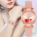 Korean ins style retro heart watch women's niche simple easiest for match mini elegant student artsy trendy women's watch