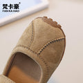 Vancahao niche style design k-style girl mary jane princess shoes  spring & fall new arrivalkids suede flats