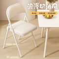 Folding chair - perfect for dorms, student rooms, study, home dining, simple portable stool, backrest computer desk chair
