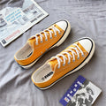 Classic 1970s low-top canvas shoes - unisex retro oiled veneer shoes - korean style student canvas sneakers for men and women