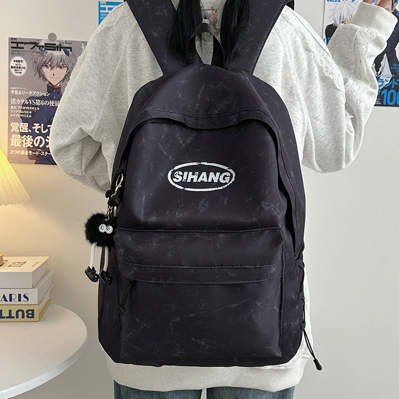 School bag, new spring and summer 2025 school season, large capacity, high value, junior and high school students, burden reduction, spine protection backpack