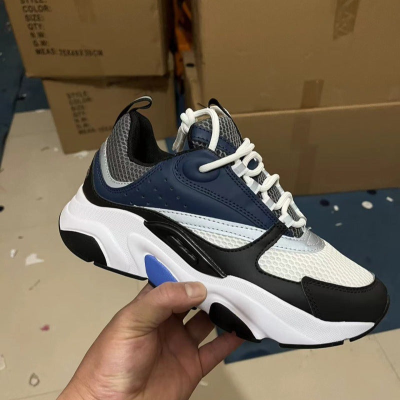 european station new arrivald home b22 sports shoes casualthick solefashionretro breathable men's and women's height increasing running shoes