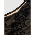 Shipped: cross-border european and american women's apparel -  & independent store - black floral lace a-line cropped top dress