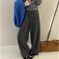 Contrast colorstripesloose pants for women springloose lazy casual pants high waistdrapedslimming lookpants wholesale