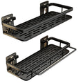 No-drill bathroom shelf - wall mounted organizer for toilet, washroom, and vanity