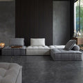 Piedmont tofu block sofa scandinaviancasual living room genuine leather single sofa small apartment leather modular sofa