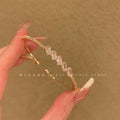 Irregular crystal bracelet