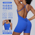 European and american sexy camisole sports bodysuit - one-piece casual running, butt-lifting, fitness, slimming yoga outfit