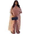 European and american cross-border women's fashion:  autumn new collection - stylish v-neck, ruffle-trimmed, slimming jumpsuit with a unique design
