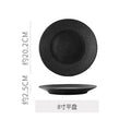 Hotel personalized frosted ceramic western dinnerware set - minimalist solid color polka dot business dinner plates