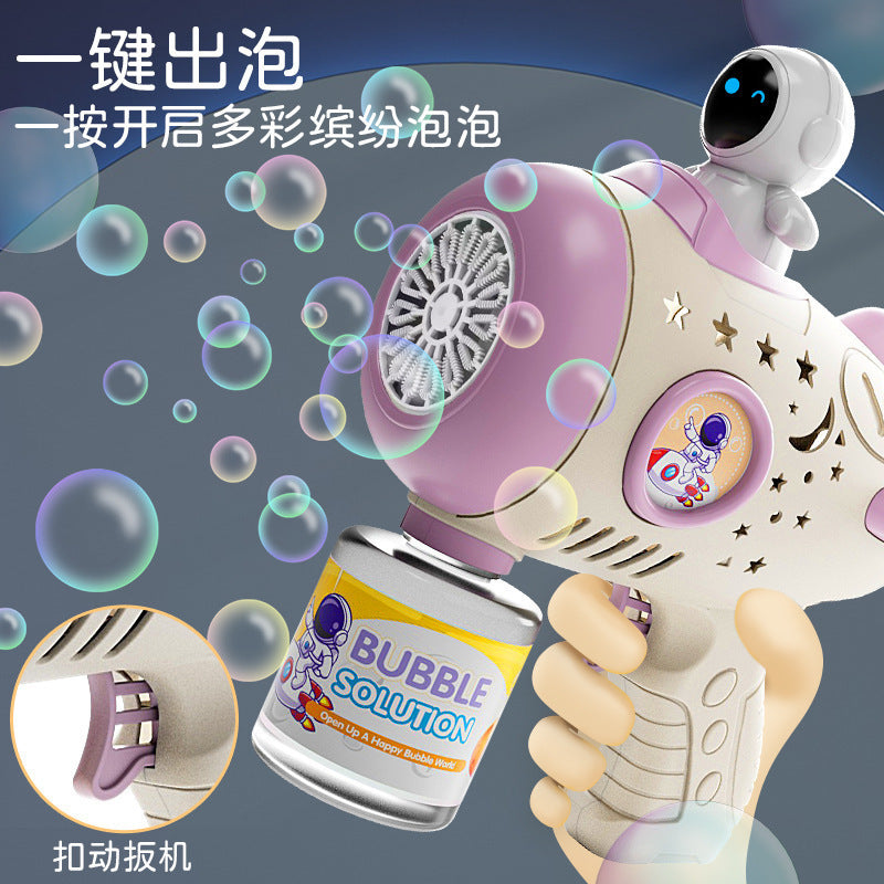 tiktok kids' handheld gatling bubble machine - fully automatic bubble blower - 2026 new model - wholesale toys for boys and girls