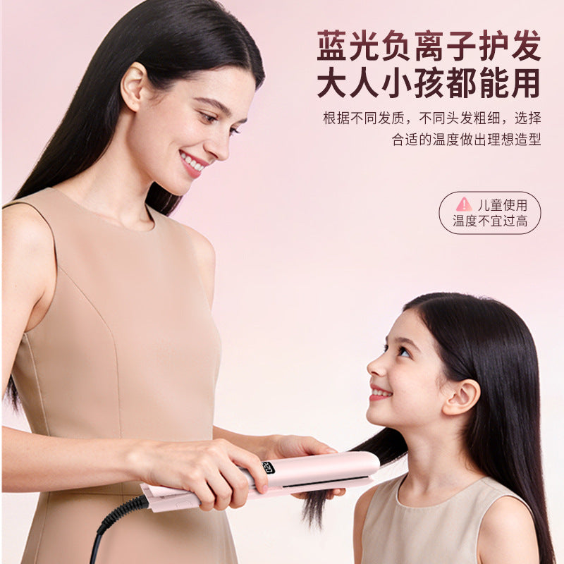 electric hair straightener, curly hair, dual-purpose bangs, student straightening board, mini portable iron, curling iron